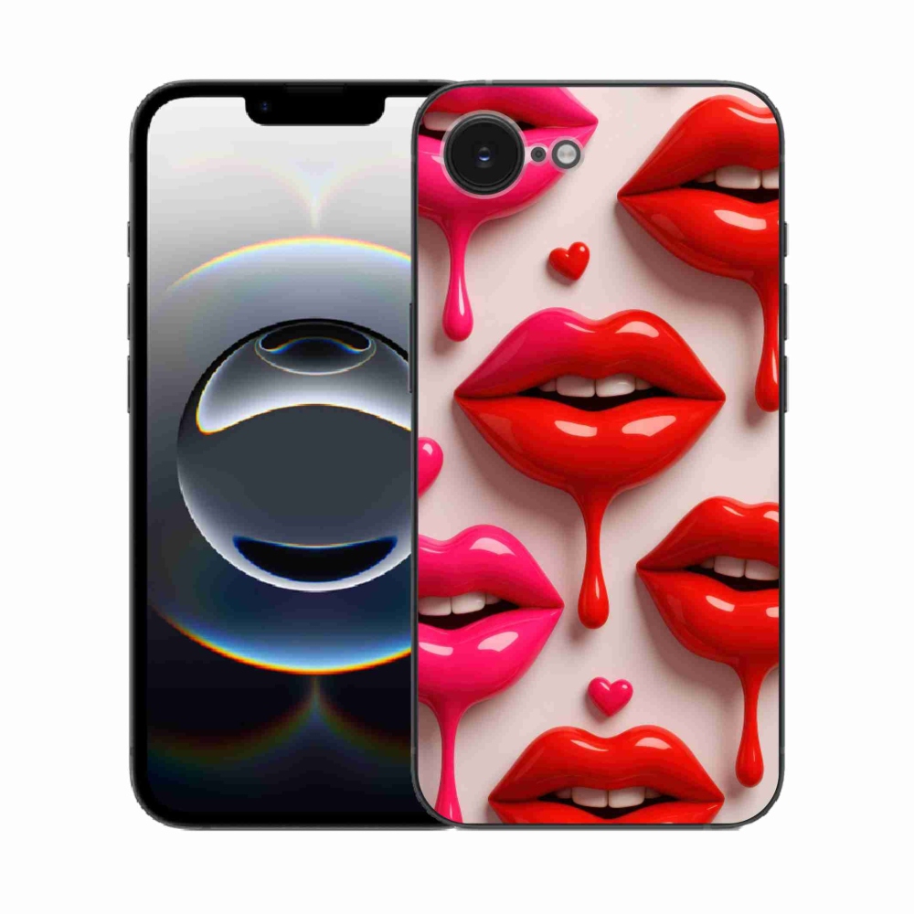 Gelový kryt mmCase na iPhone 16e - rty 2