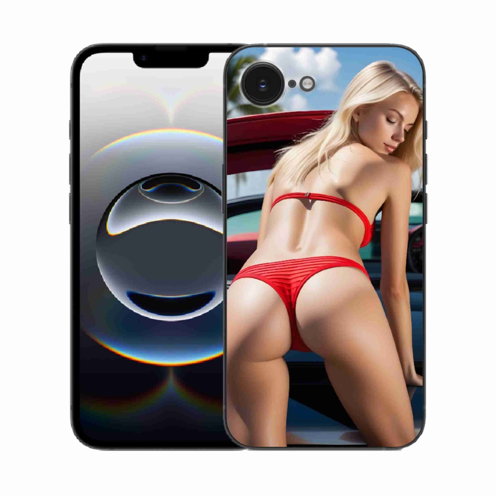Gelový kryt mmCase na iPhone 16e - sexy žena 2