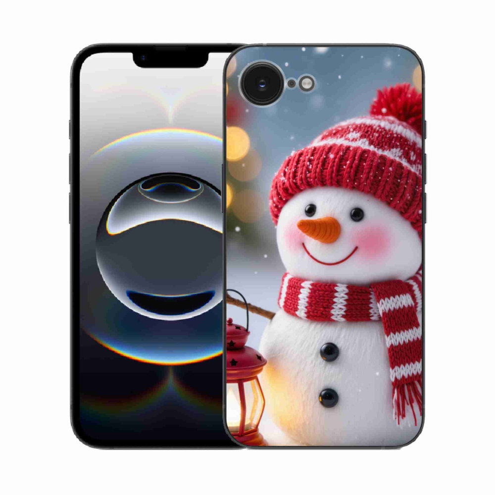 Gelový kryt mmCase na iPhone 16e - sněhulák 2