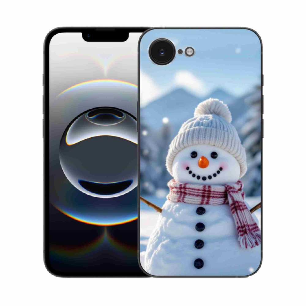 Gelový kryt mmCase na iPhone 16e - sněhulák 3