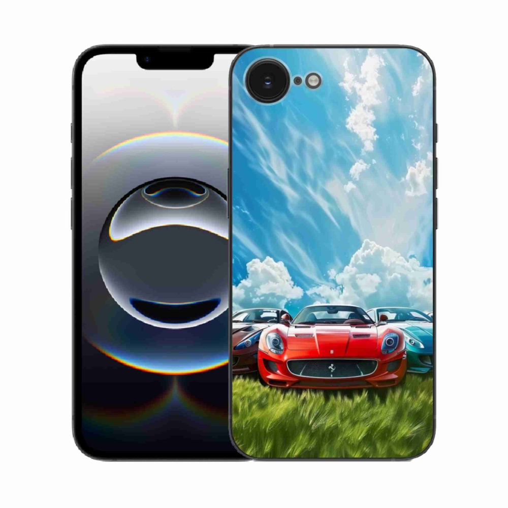 Gelový kryt mmCase na iPhone 16e - sportovní vozy