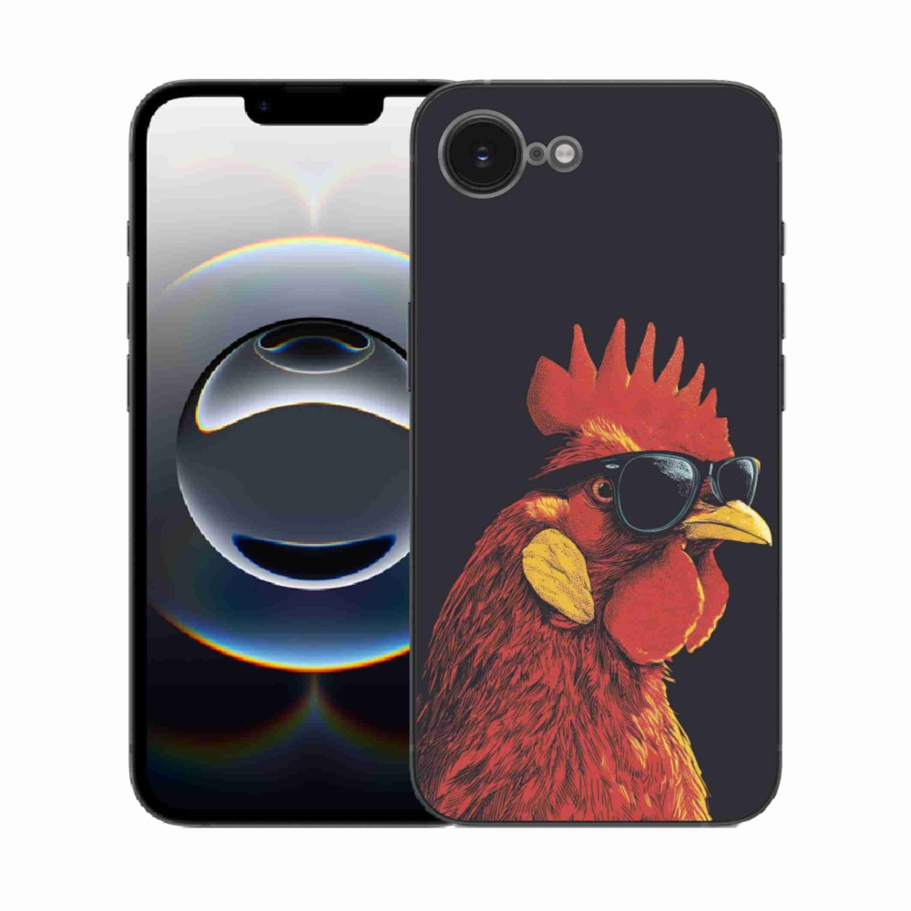 Gelový kryt mmCase na iPhone 16e - stylový kohout