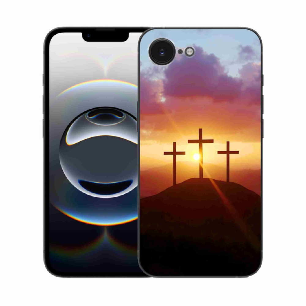 Gelový kryt mmCase na iPhone 16e - tři kříže