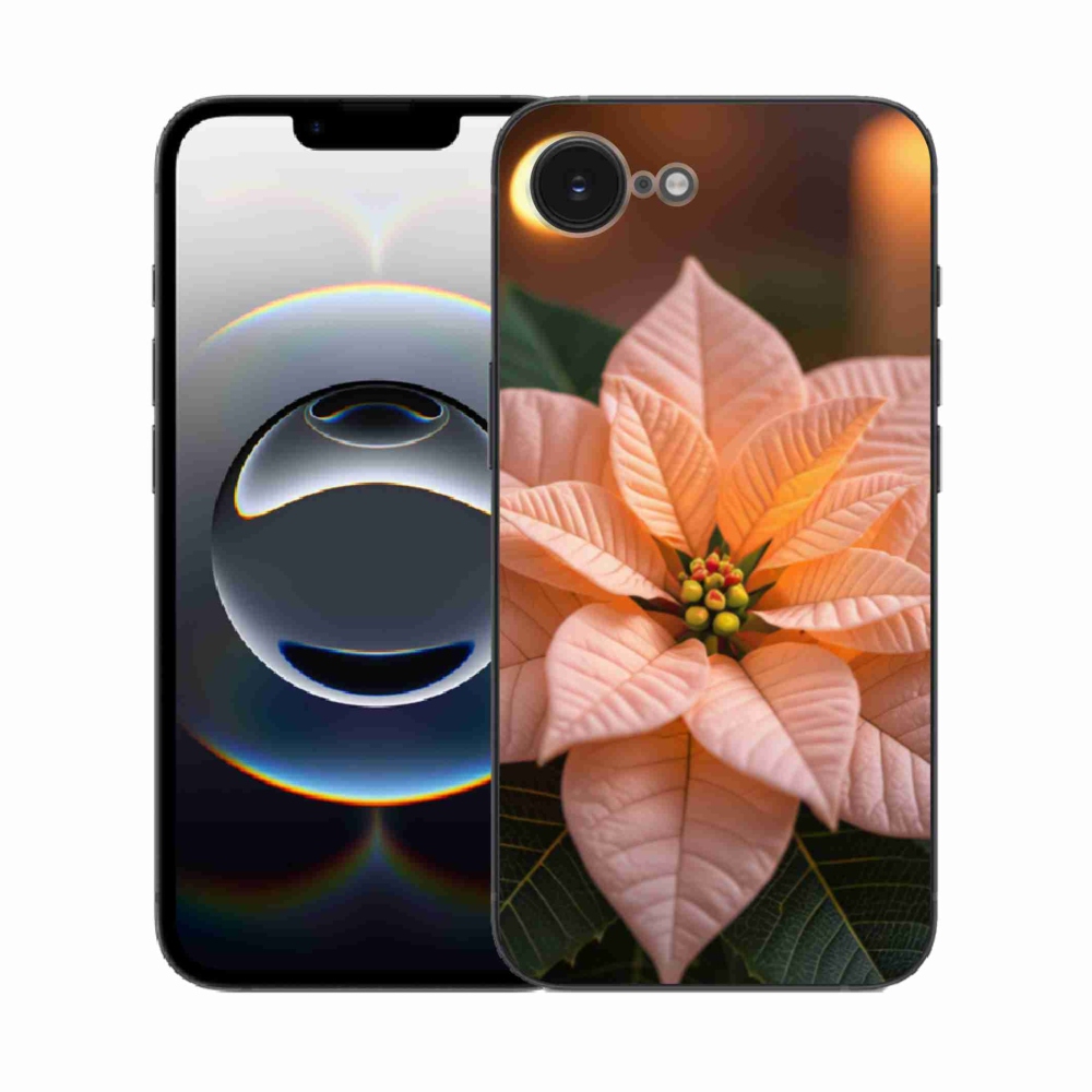 Gelový kryt mmCase na iPhone 16e - vánoční hvězda