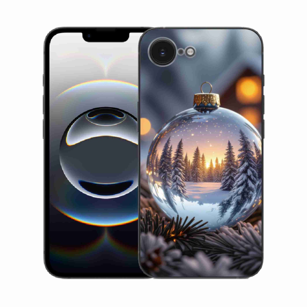 Gelový kryt mmCase na iPhone 16e - vánoční ozdoba