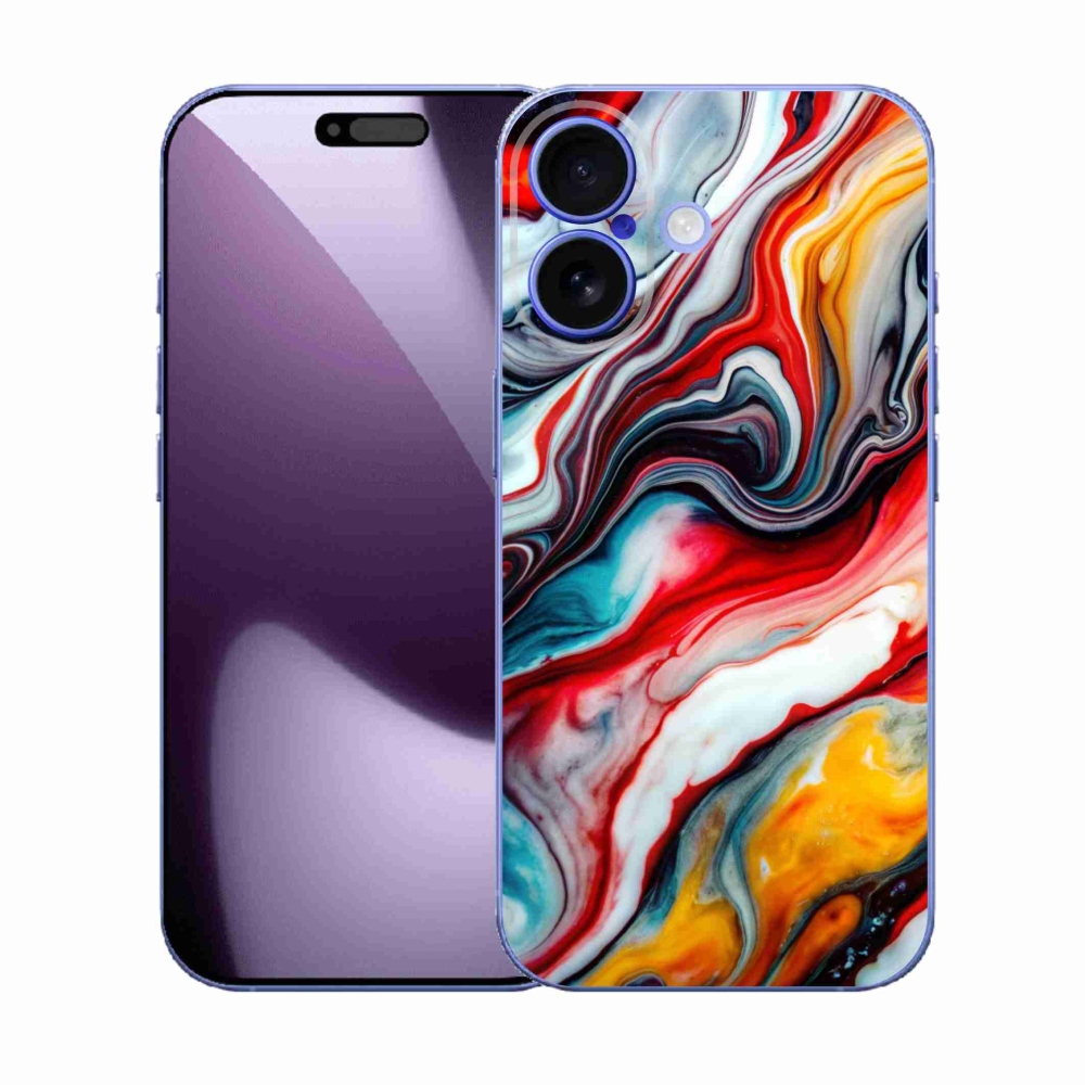 Gelový kryt mmCase na iPhone 17 - abstraktní motiv 35