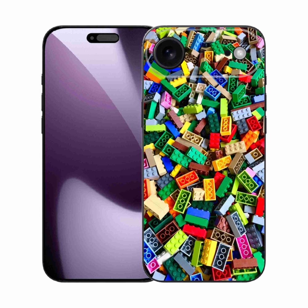 Gelový kryt mmCase na iPhone 17 Air - barevné stavební kostky