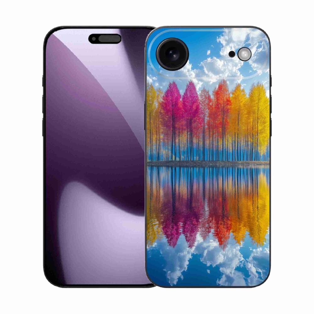 Gelový kryt mmCase na iPhone 17 Air - barevné stromy