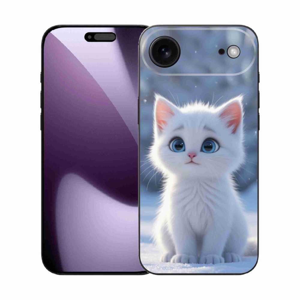 Gelový kryt mmCase na iPhone 17 Air - bílé kotě 3