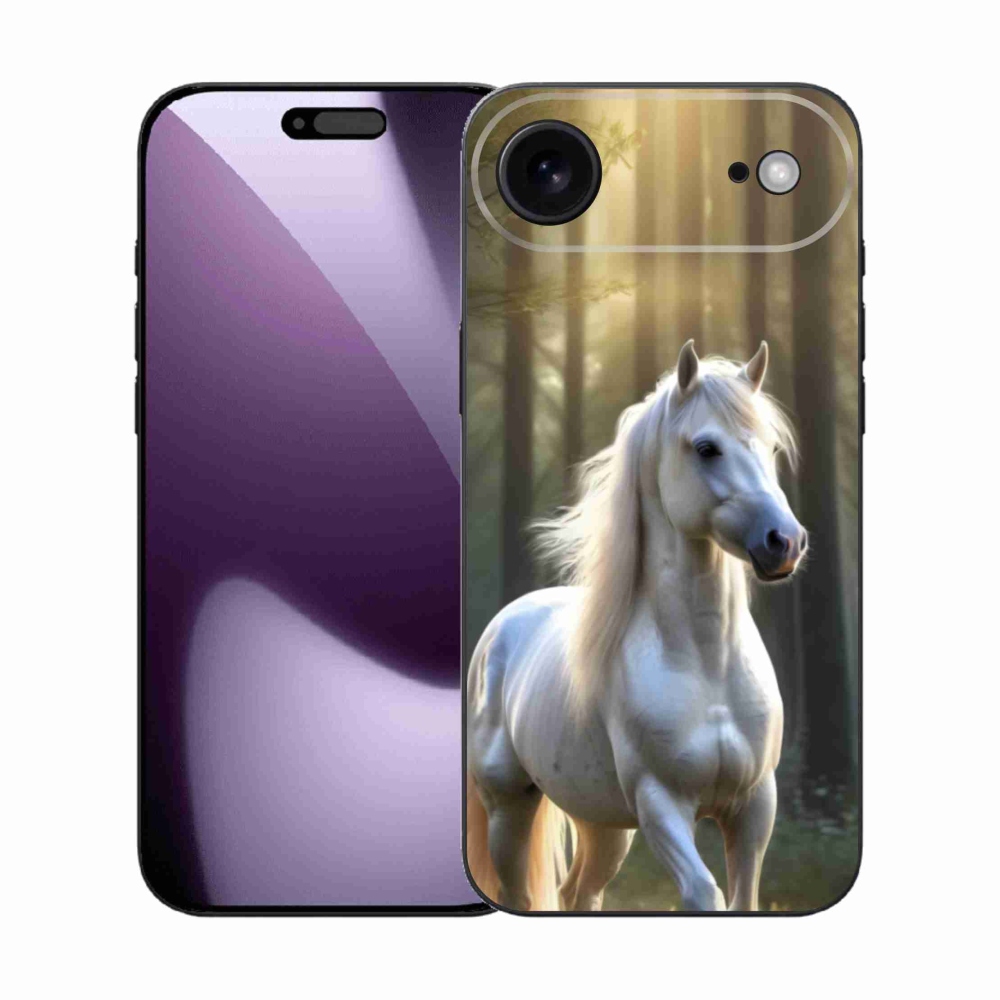 Gelový kryt mmCase na iPhone 17 Air - bílý kůň 3