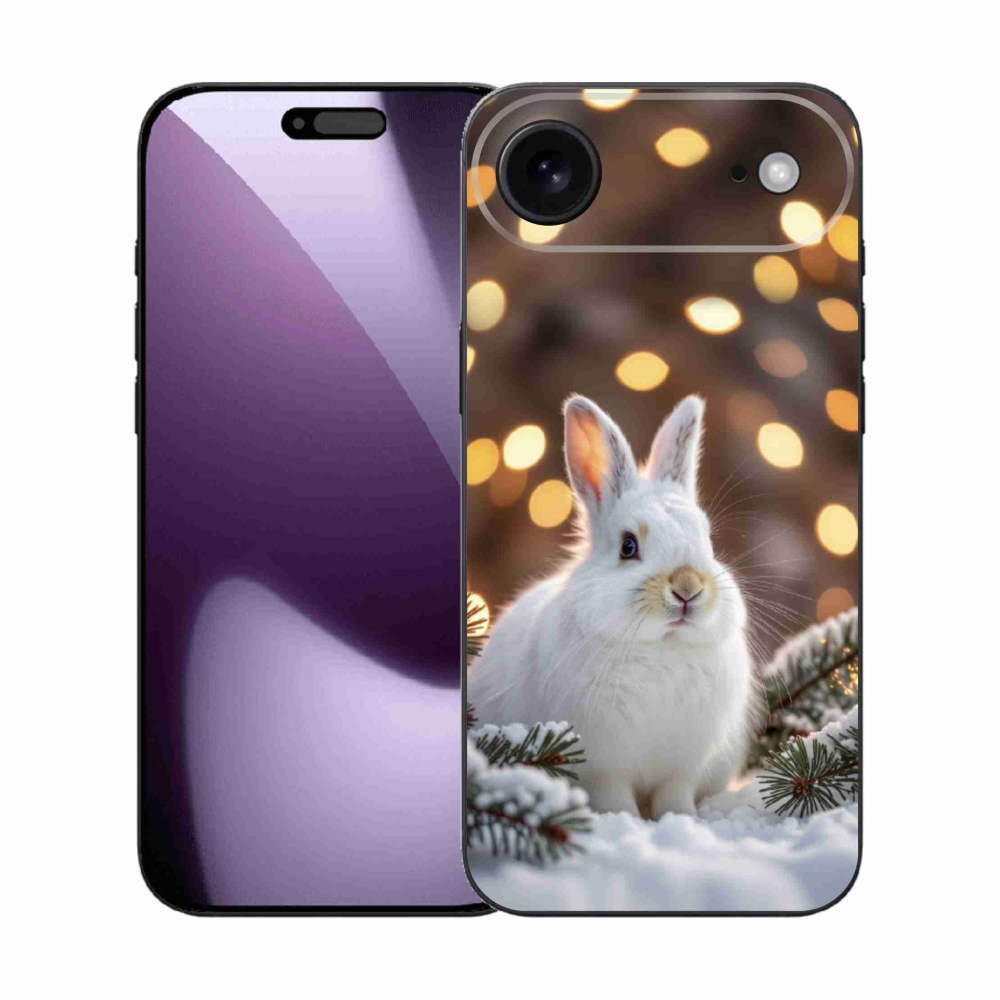 Gelový kryt mmCase na iPhone 17 Air - bílý zajíc