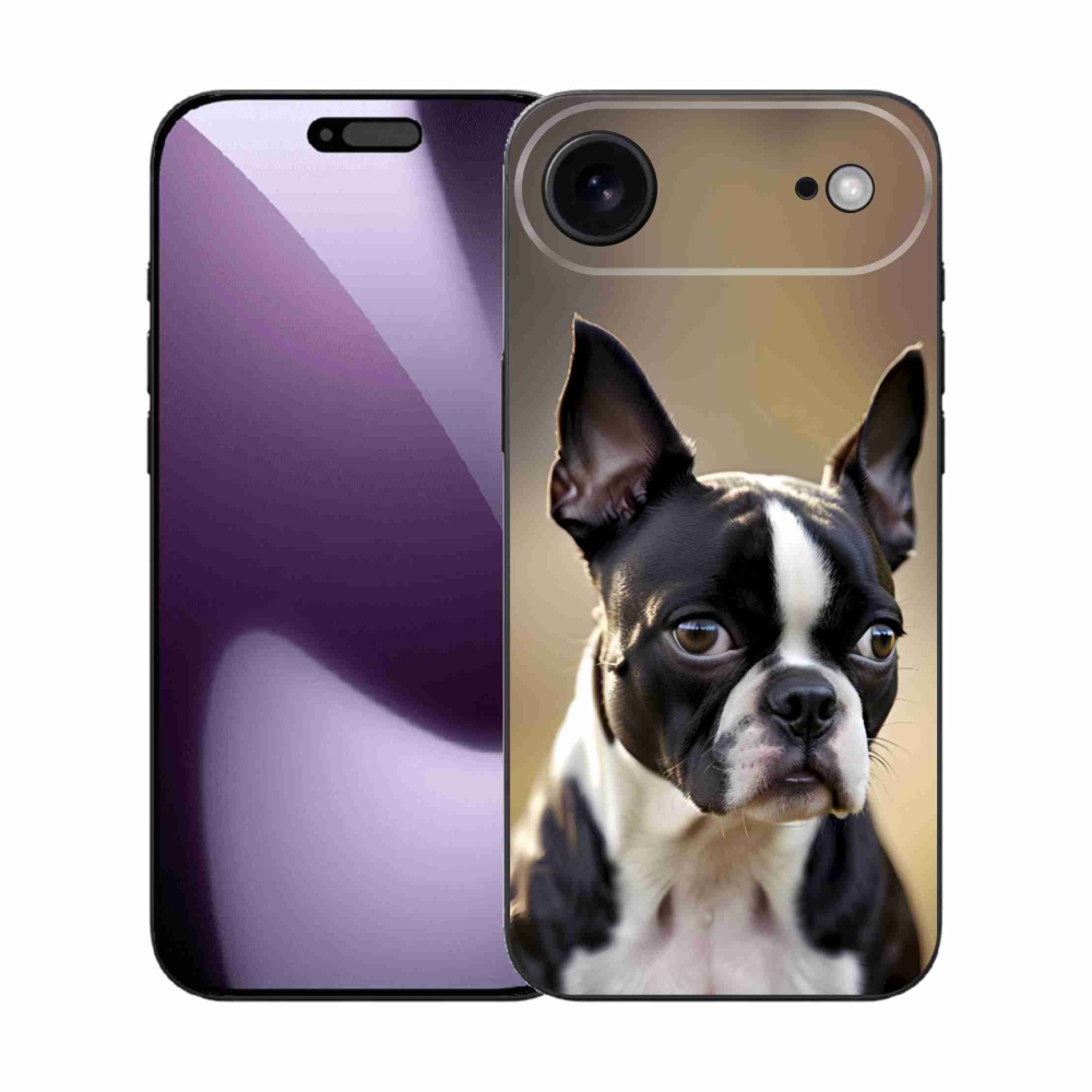 Gelový kryt mmCase na iPhone 17 Air - bostonský teriér