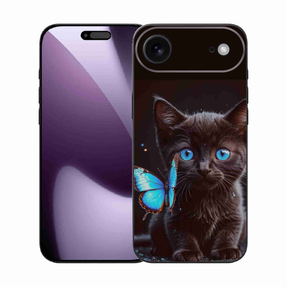 Gelový kryt mmCase na iPhone 17 Air - černé kotě 3