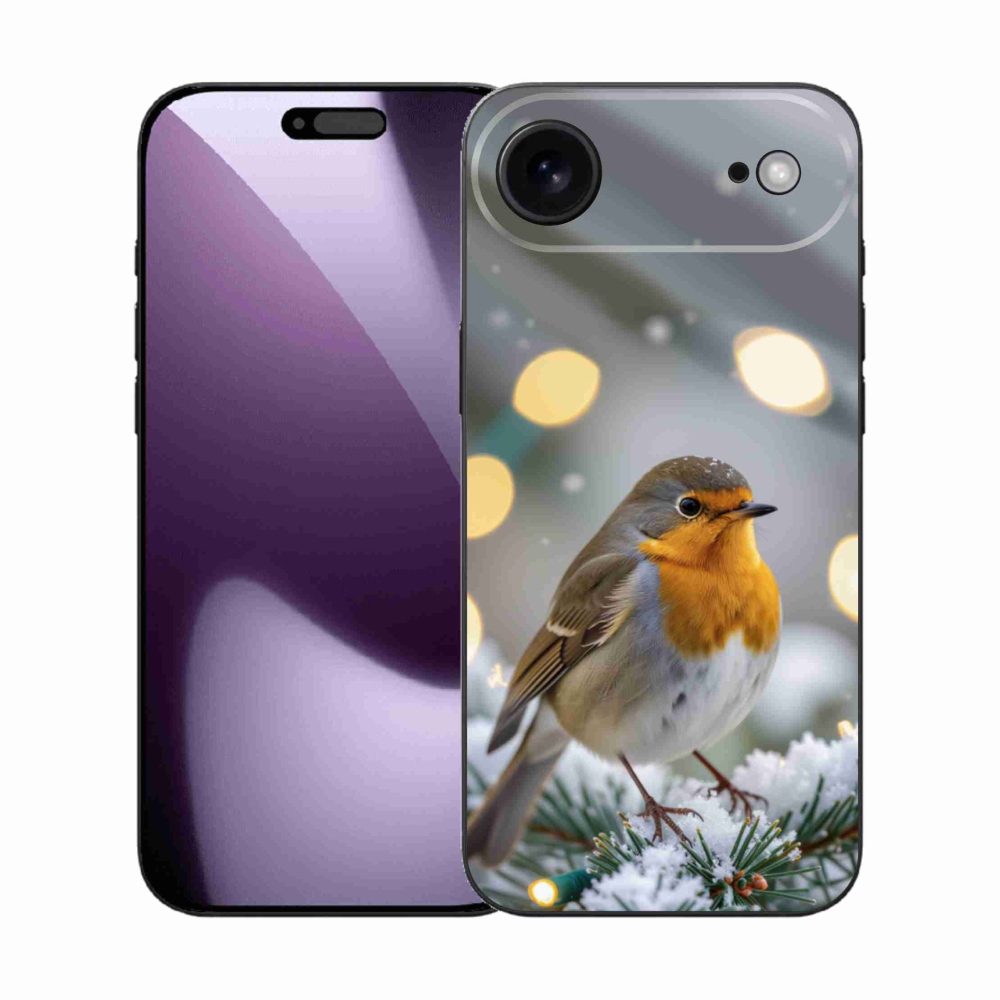 Gelový kryt mmCase na iPhone 17 Air - červenka v zimě