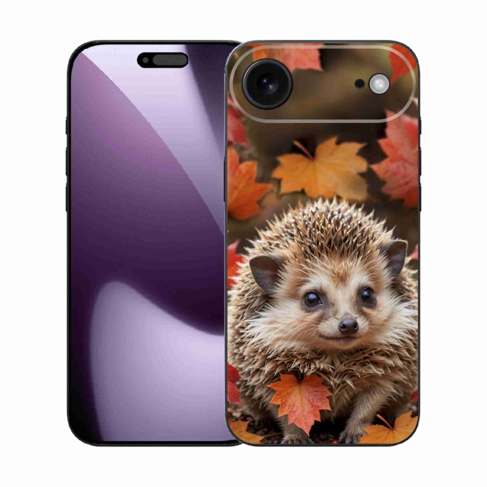 Gelový kryt mmCase na iPhone 17 Air - ježek v listí