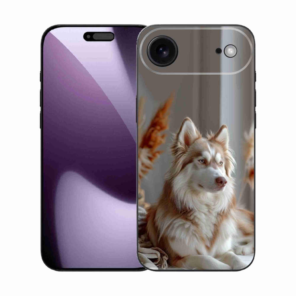 Gelový kryt mmCase na iPhone 17 Air - klidný sibiřský husky