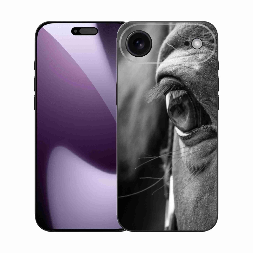 Gelový kryt mmCase na iPhone 17 Air - koňský pohled