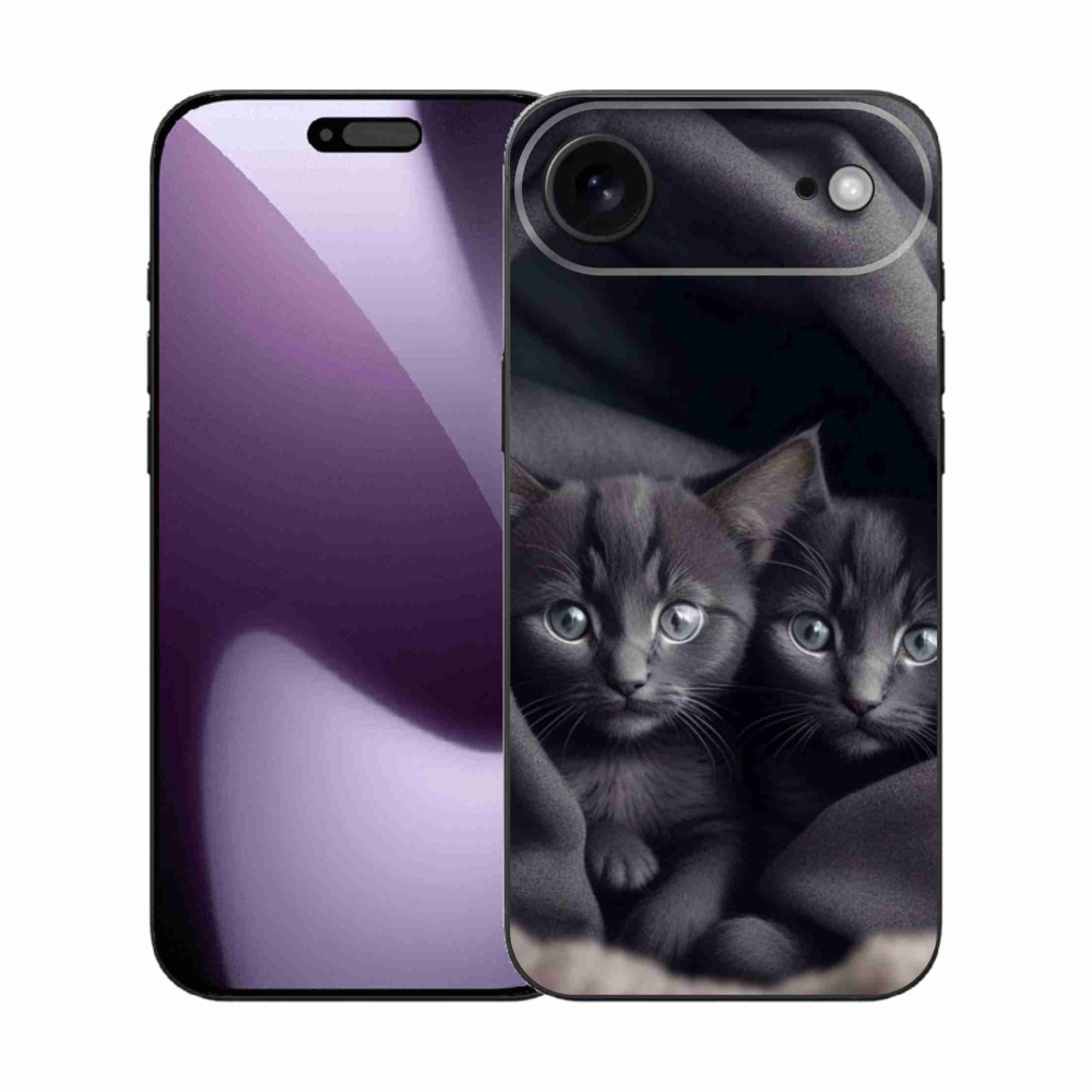 Gelový kryt mmCase na iPhone 17 Air - kočičí duo