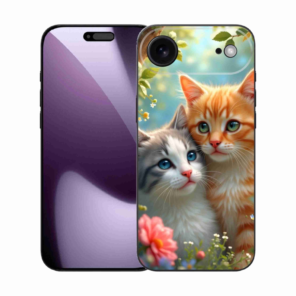 Gelový kryt mmCase na iPhone 17 Air - kočičí láska 2