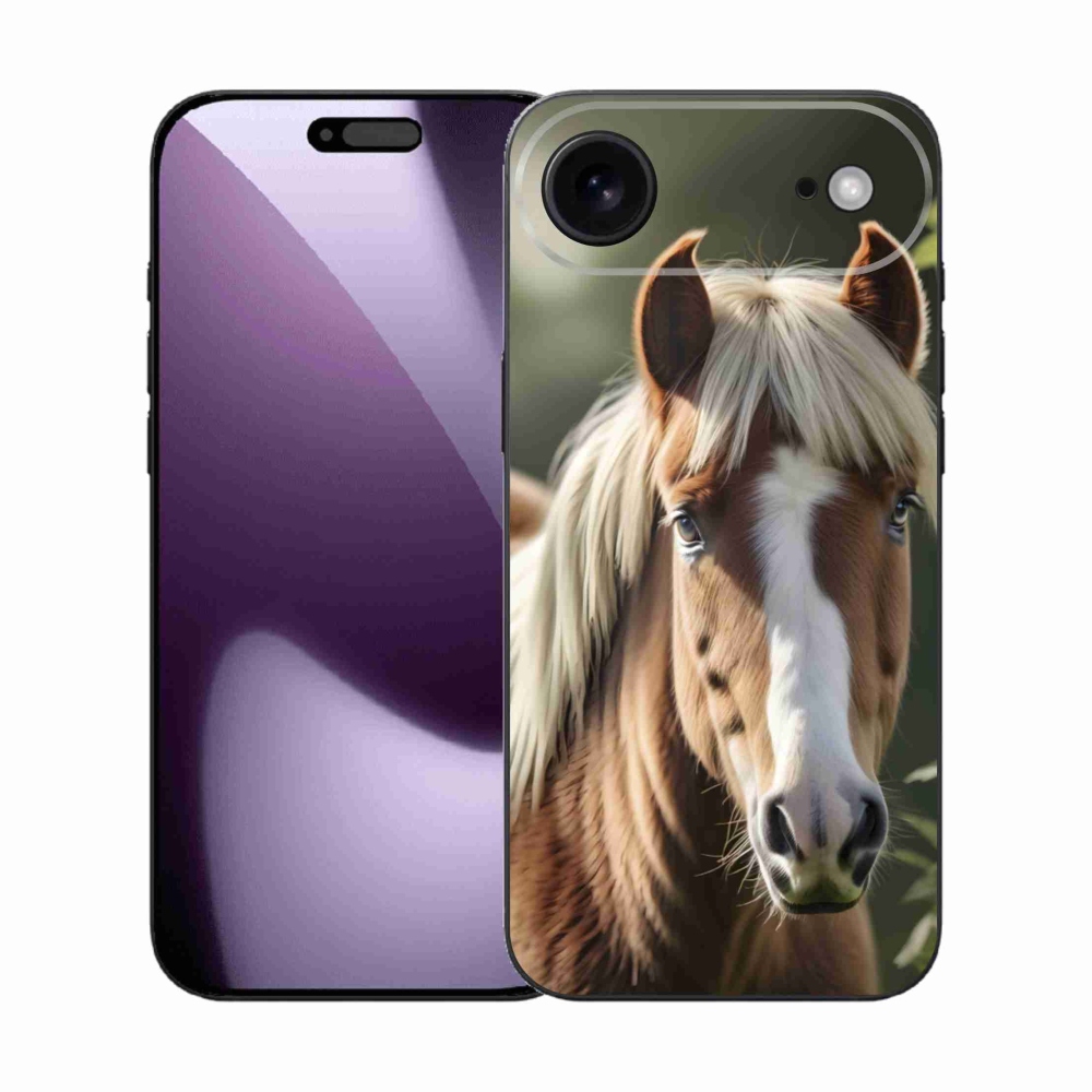 Gelový kryt mmCase na iPhone 17 Air - kůň se světlou hřívou