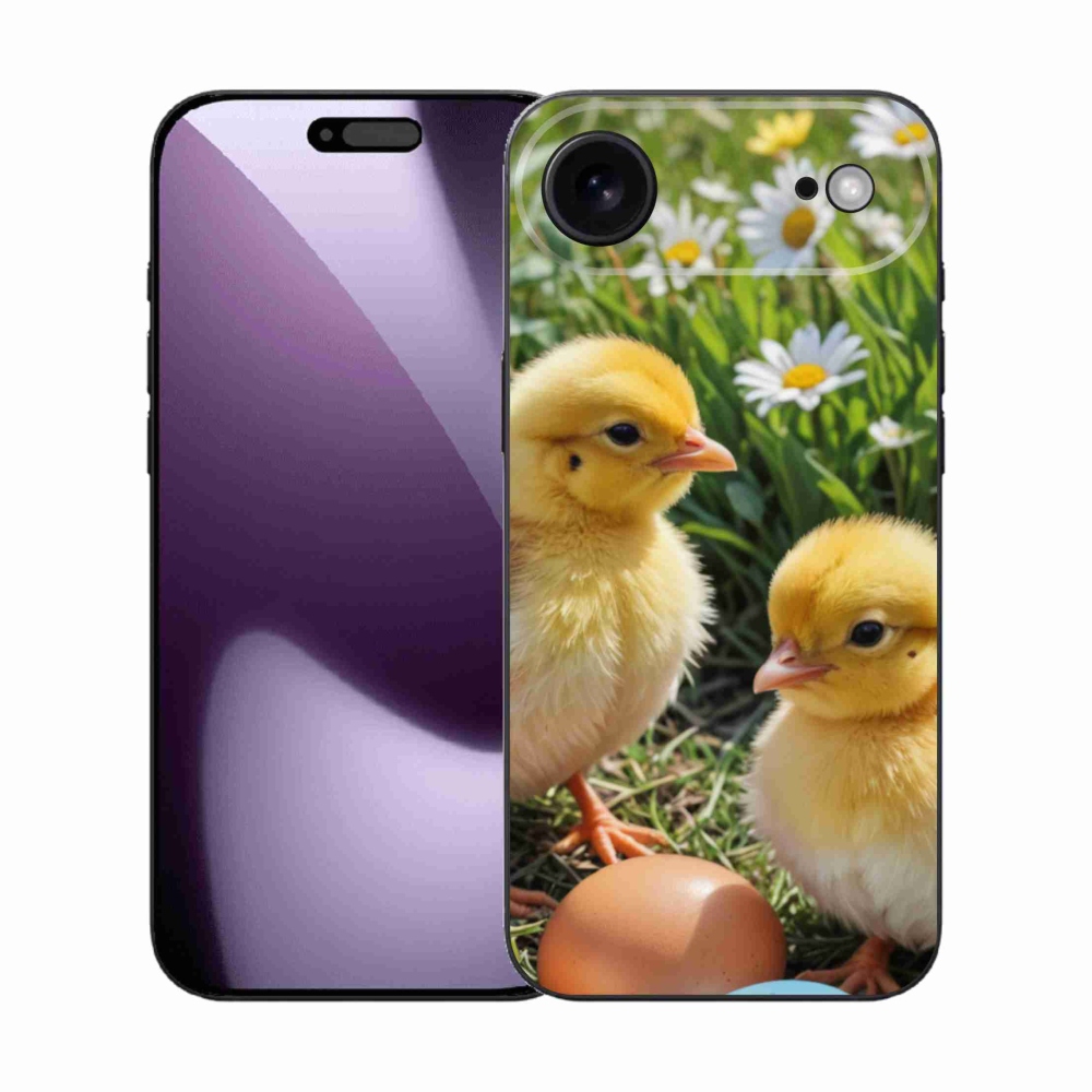 Gelový kryt mmCase na iPhone 17 Air - kuřátka