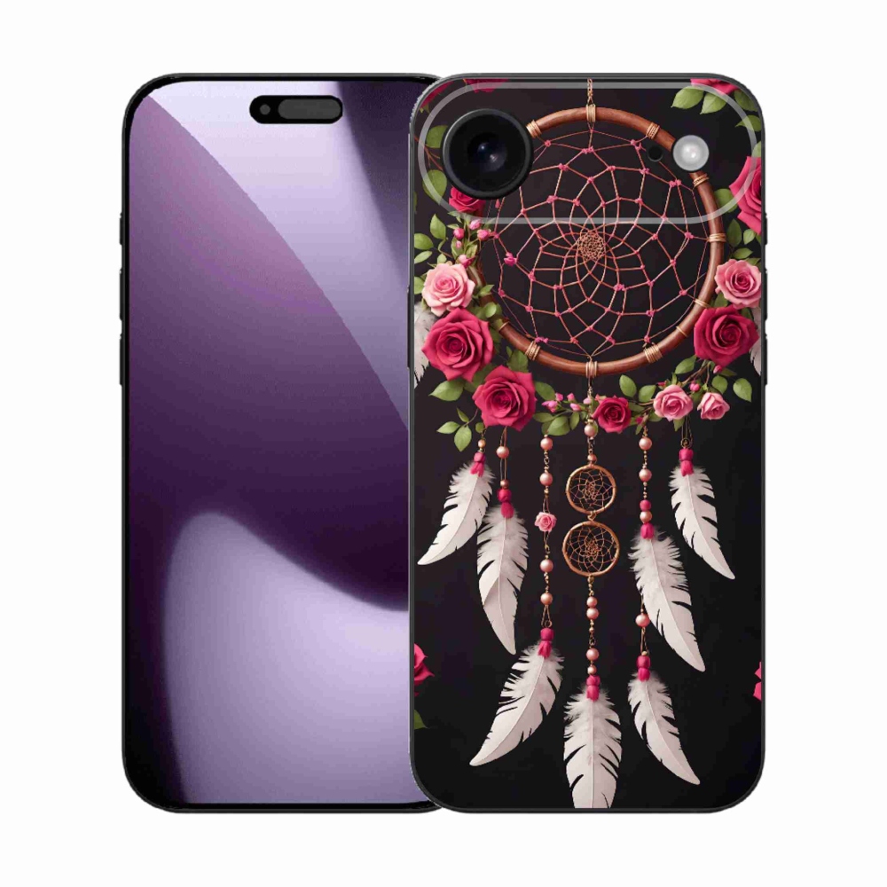 Gelový kryt mmCase na iPhone 17 Air - lapač snů s růžemi