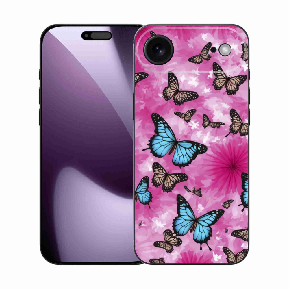 Gelový kryt mmCase na iPhone 17 Air - motýlí zahrada