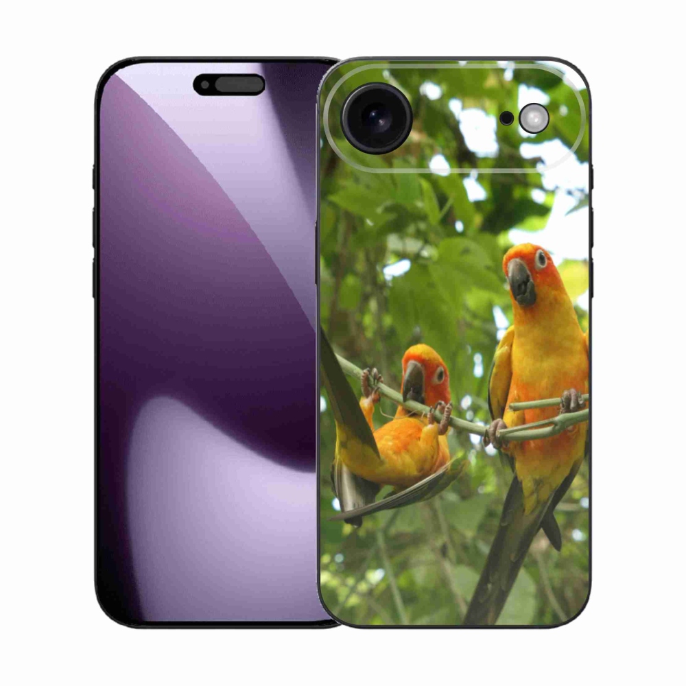 Gelový kryt mmCase na iPhone 17 Air - papoušci aratingy