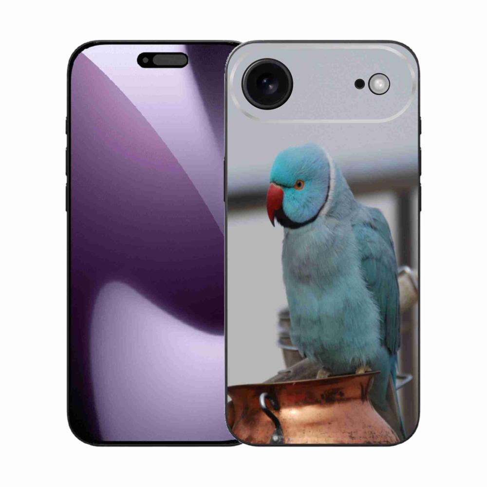 Gelový kryt mmCase na iPhone 17 Air - papoušek alexandr modrý
