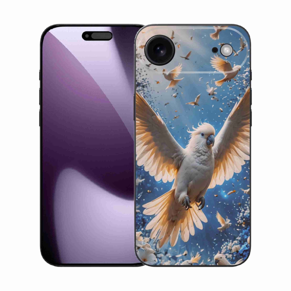 Gelový kryt mmCase na iPhone 17 Air - papoušek kakadu