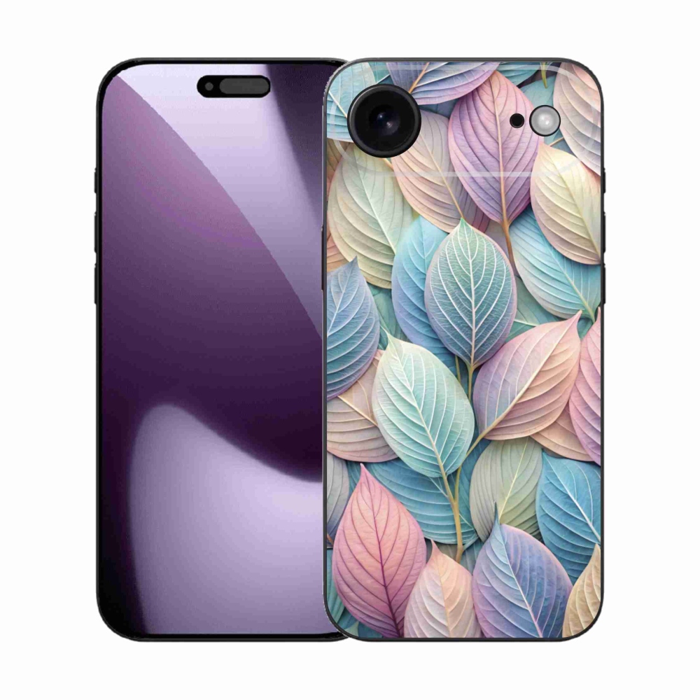 Gelový kryt mmCase na iPhone 17 Air - pastelové listy