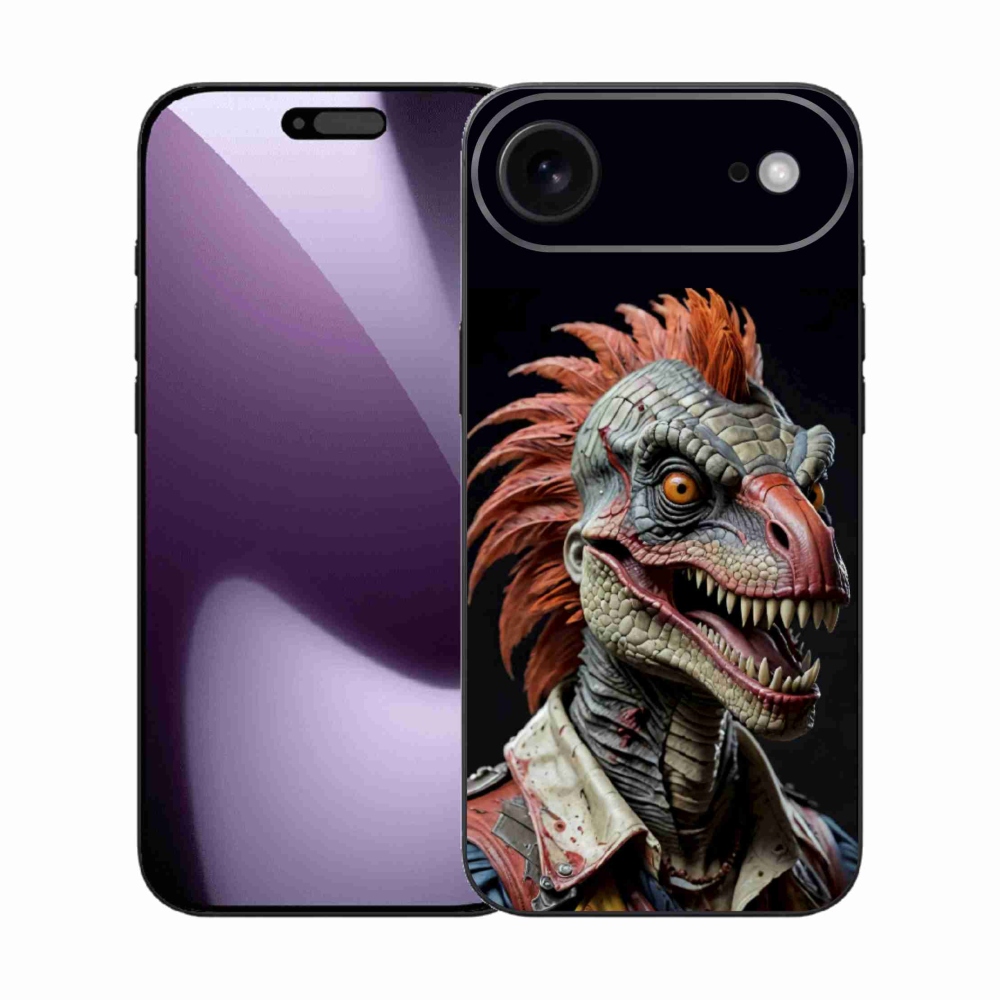 Gelový kryt mmCase na iPhone 17 Air - punk dinosaurus
