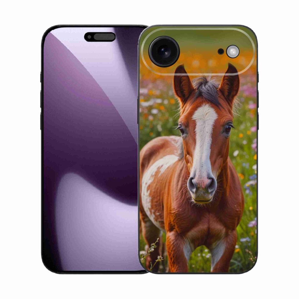 Gelový kryt mmCase na iPhone 17 Air - roztomilé hříbě