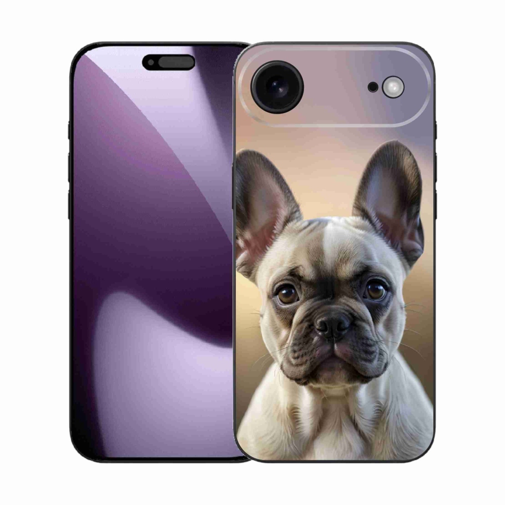 Gelový kryt mmCase na iPhone 17 Air - roztomilý francouzský buldoček
