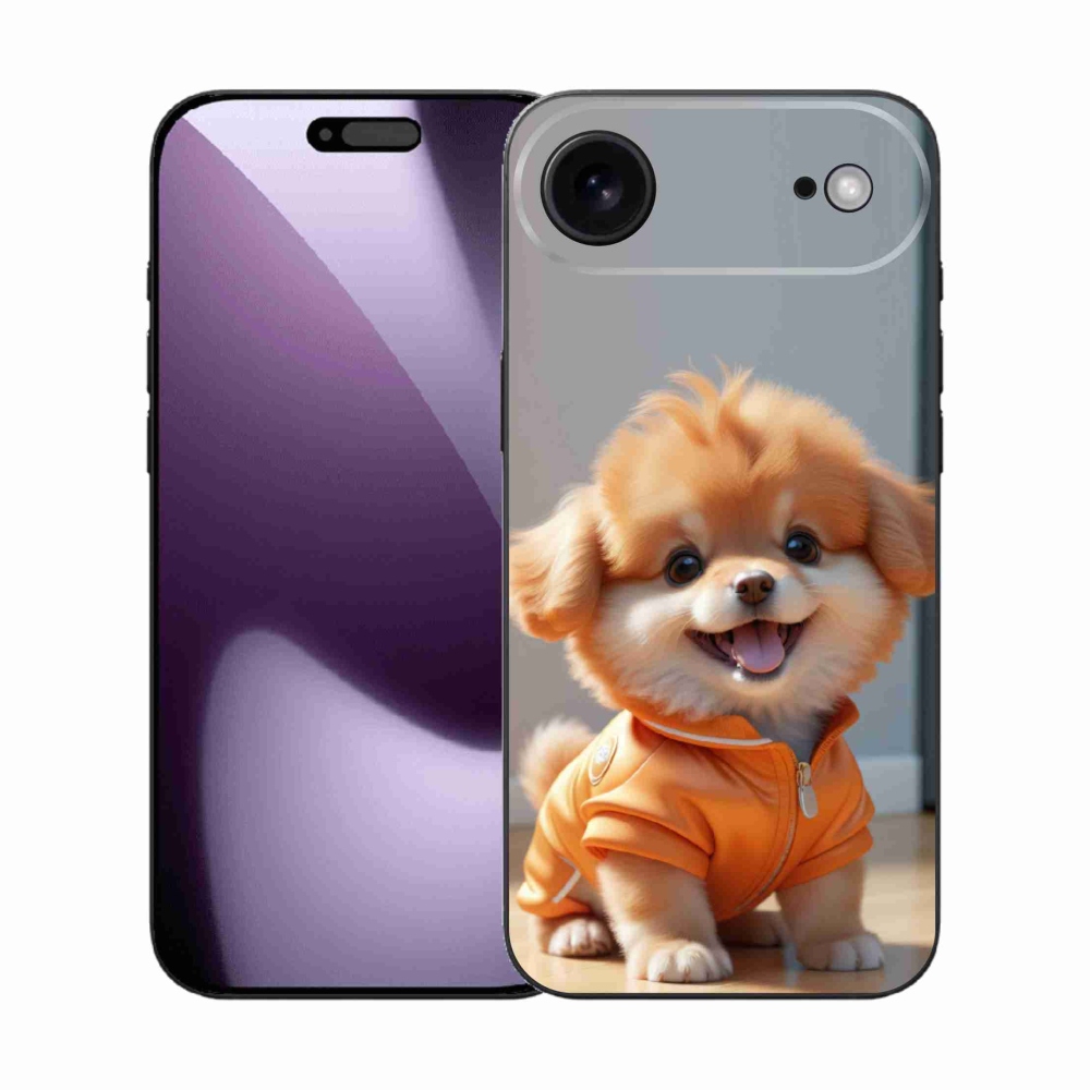 Gelový kryt mmCase na iPhone 17 Air - roztomilý pomeranian v mikině