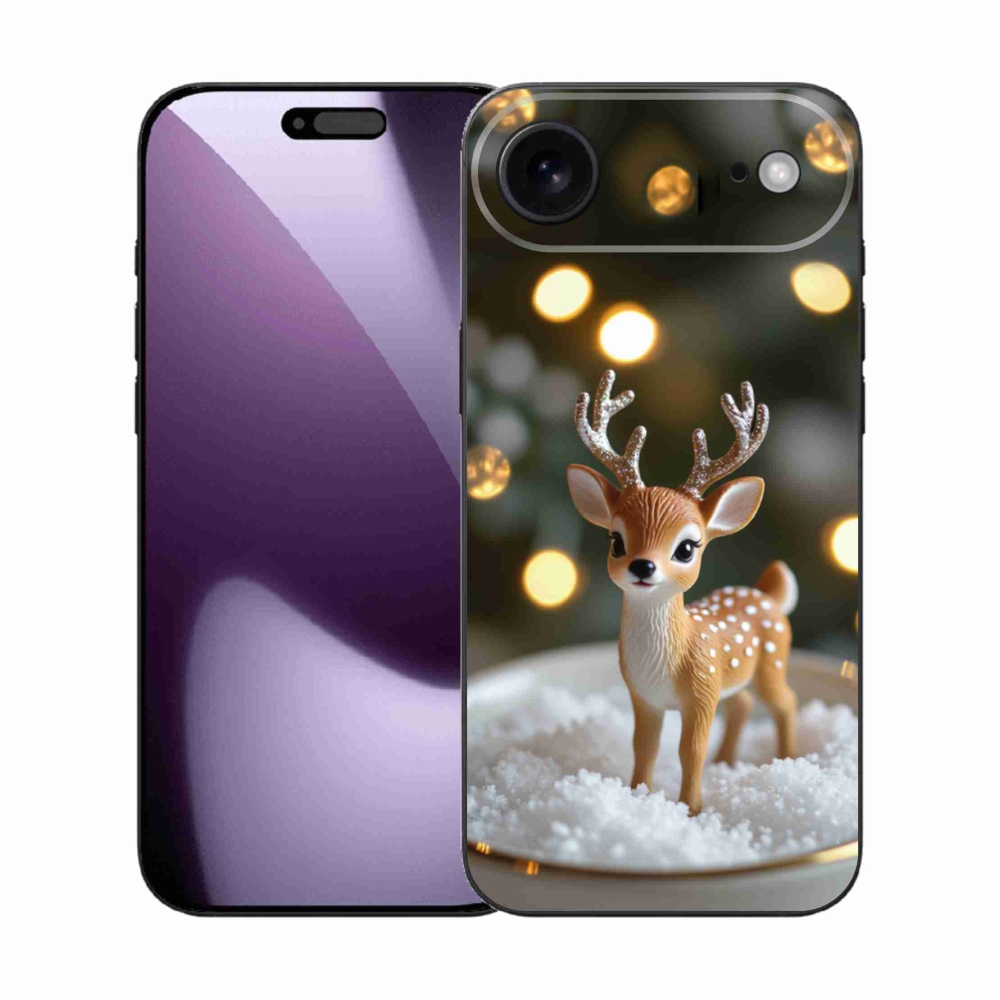 Gelový kryt mmCase na iPhone 17 Air - roztomilý vánoční jelen