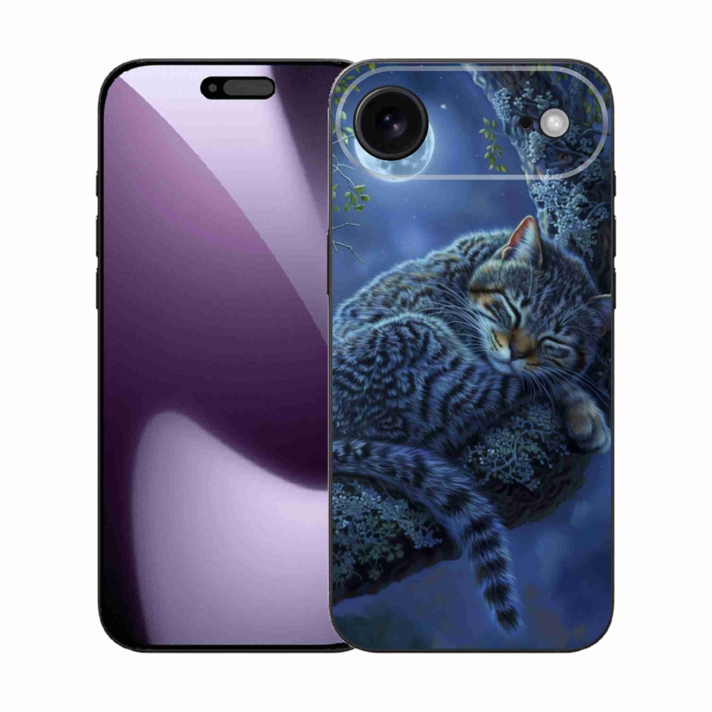 Gelový kryt mmCase na iPhone 17 Air - spící kočka