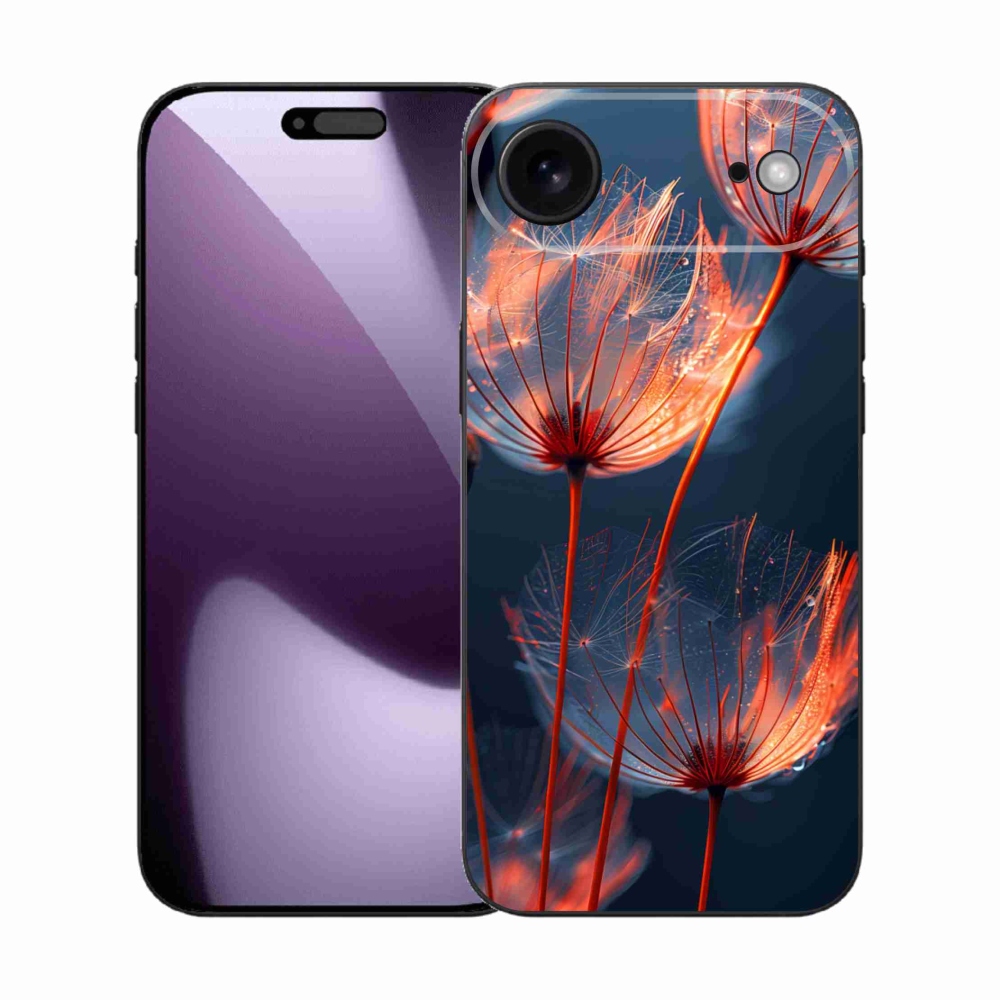 Gelový kryt mmCase na iPhone 17 Air - světélkující chmýří