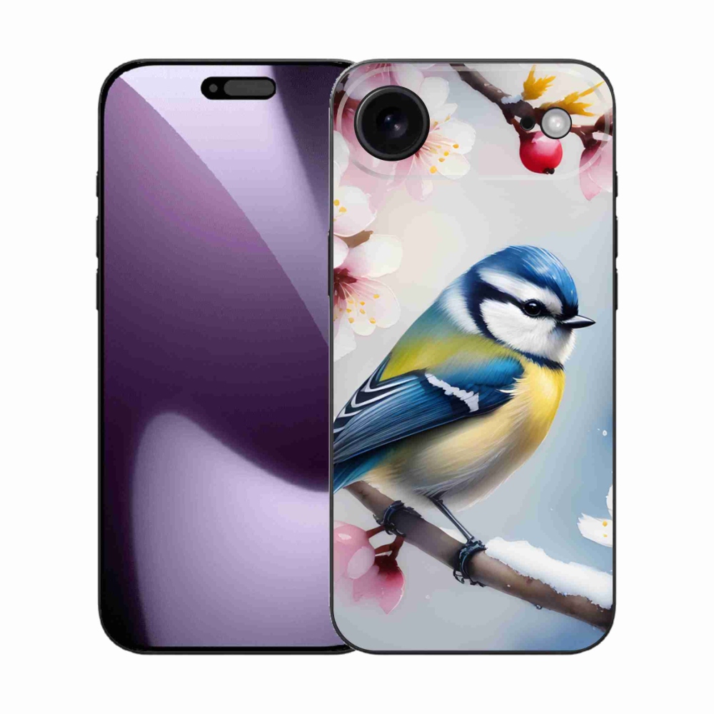 Gelový kryt mmCase na iPhone 17 Air - sýkorka