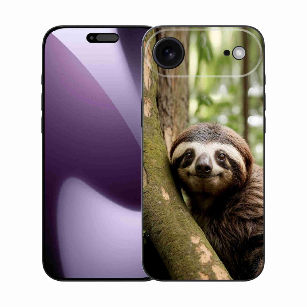 Gelový kryt mmCase na iPhone 17 Air - usměvavý lenochod