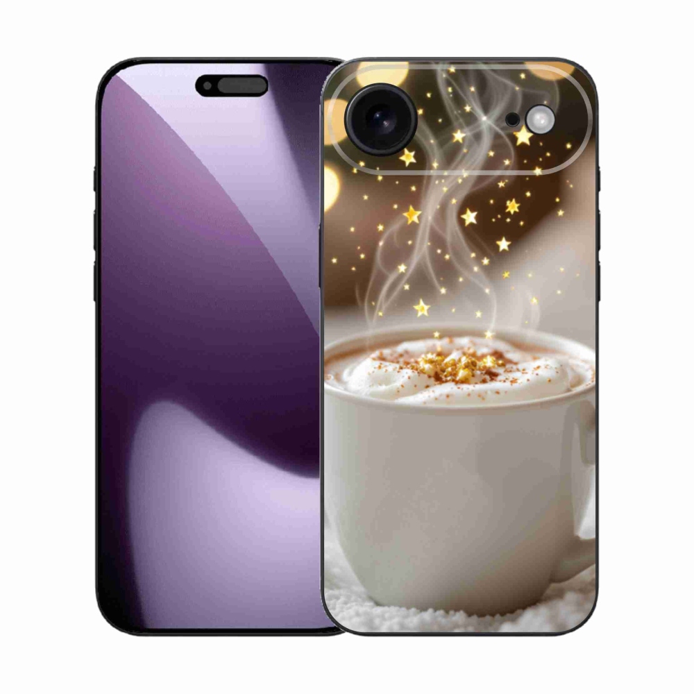 Gelový kryt mmCase na iPhone 17 Air - vánoční horký nápoj