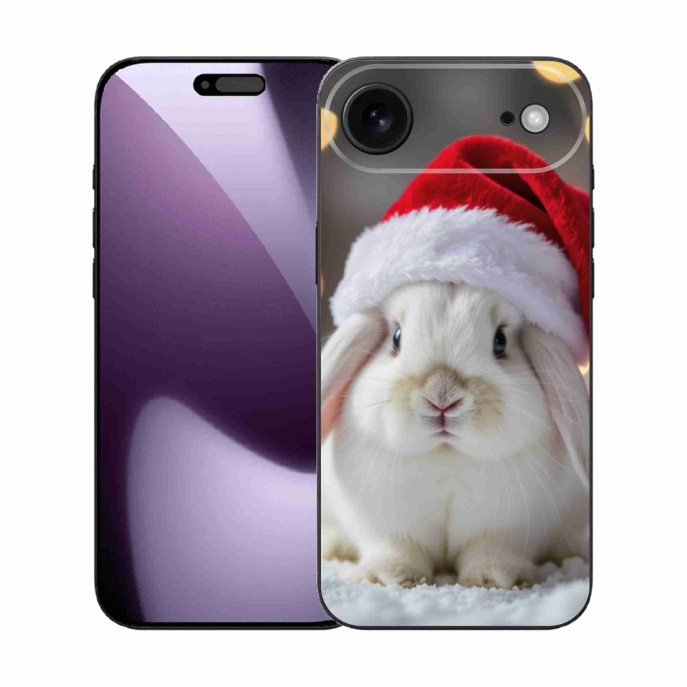 Gelový kryt mmCase na iPhone 17 Air - vánoční králík