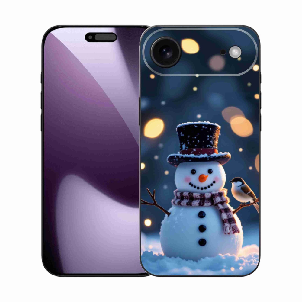 Gelový kryt mmCase na iPhone 17 Air - vánoční sněhulák