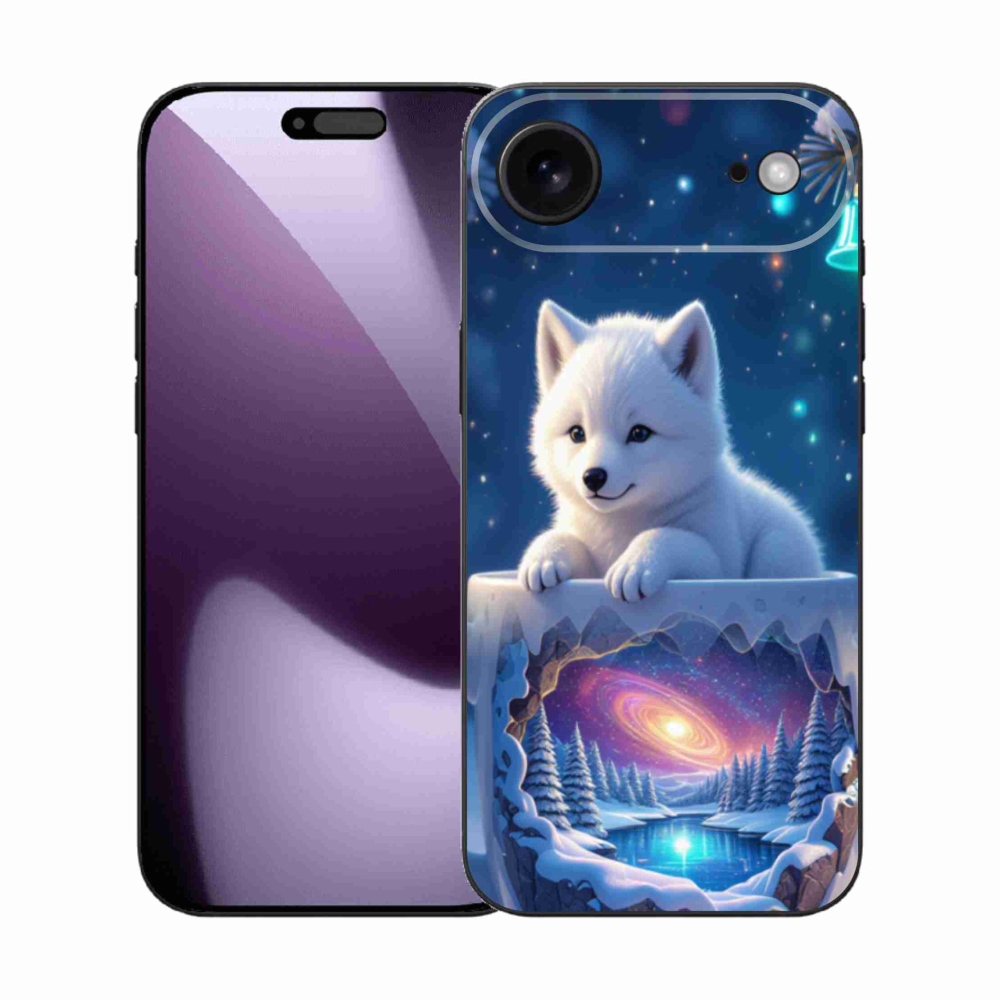 Gelový kryt mmCase na iPhone 17 Air - vánoční štěně