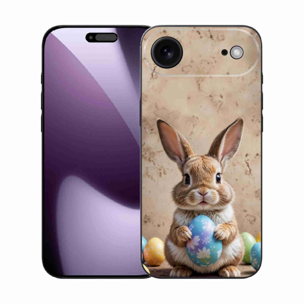 Gelový kryt mmCase na iPhone 17 Air - velikonoční králíček