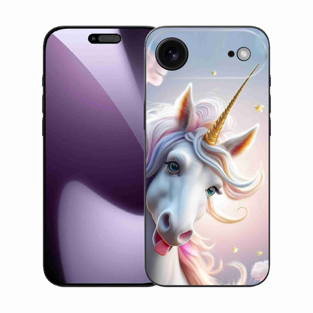 Gelový kryt mmCase na iPhone 17 Air - veselý jednorožec