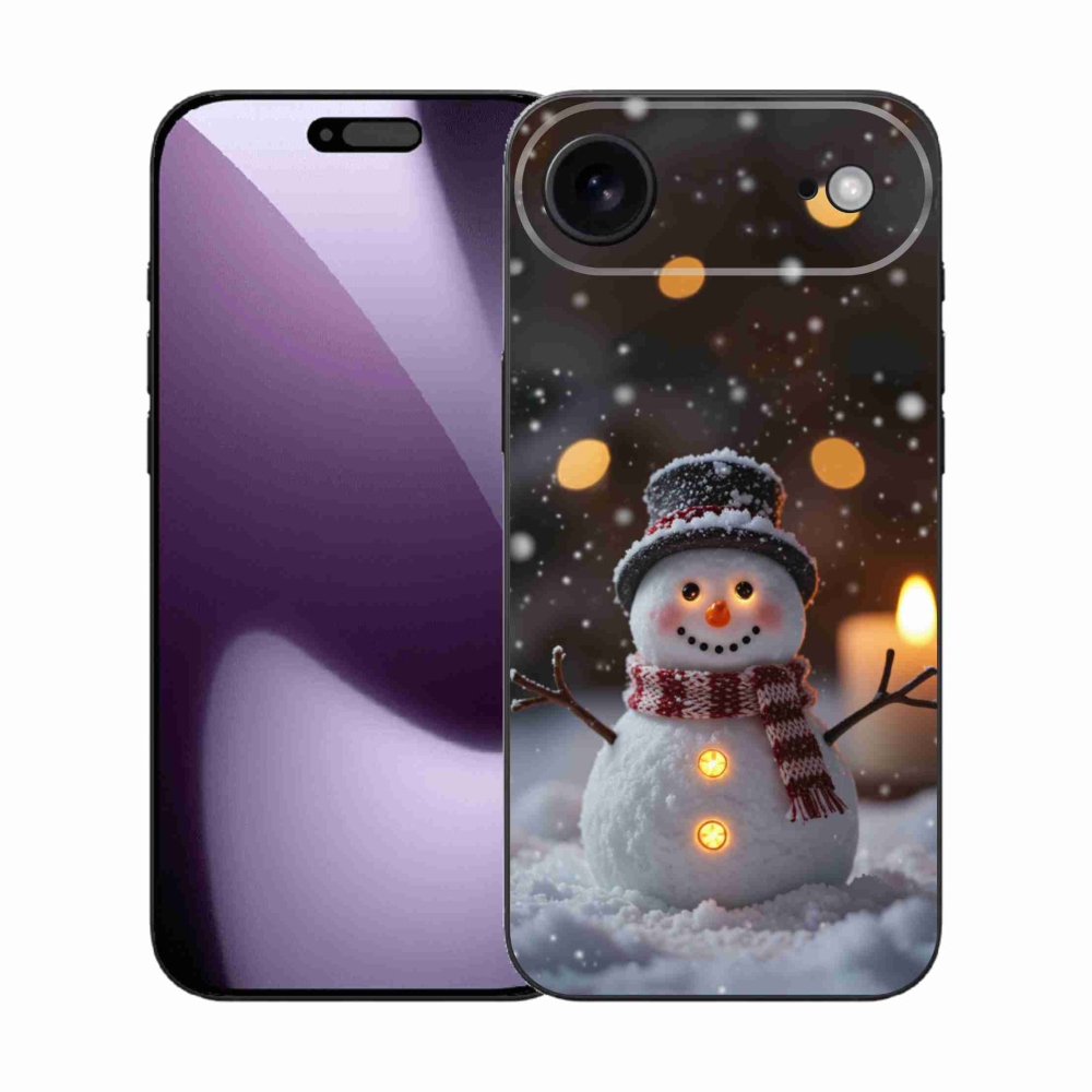 Gelový kryt mmCase na iPhone 17 Air - veselý sněhulák