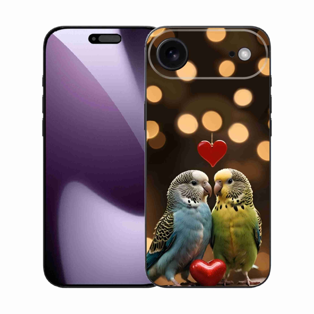 Gelový kryt mmCase na iPhone 17 Air - zamilovaní papoušci