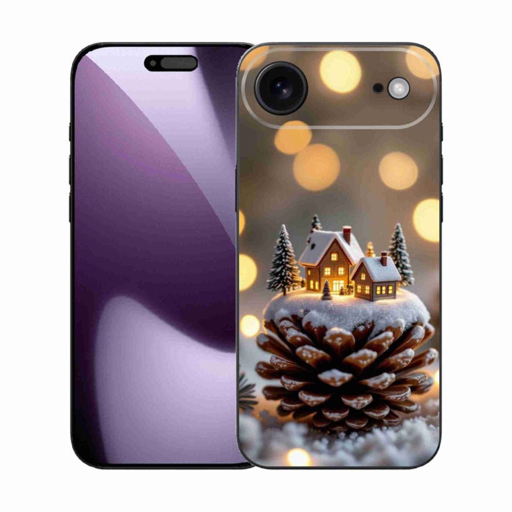 Gelový kryt mmCase na iPhone 17 Air - zimní vesnička