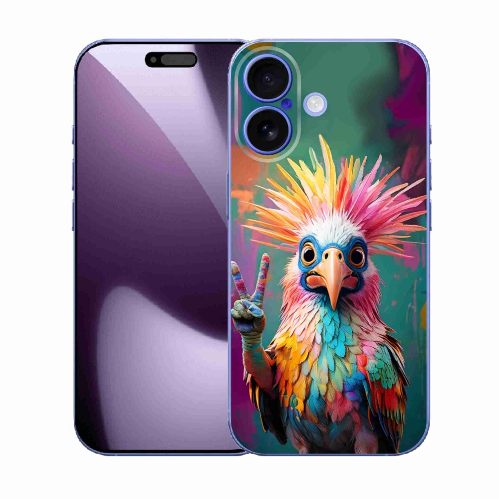 Gelový kryt mmCase na iPhone 17 - barevný rebel